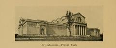 Art Museum building surrounded by trees in Forest Park, St Louis