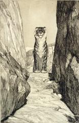 First Future etching with aquatint artwork from Eva the Future series by artist in 1879-80