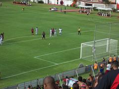 Viáfara taking a penalty kick in a football match on 13 February 2011