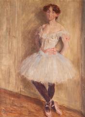 painting of a ballerina by Alfred Nathaniel Oppenheim 1904