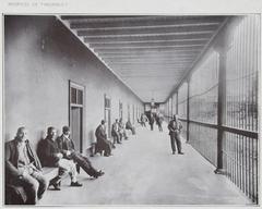 Historical exterior view of Manicomio del Cercado psychiatric hospital in Lima