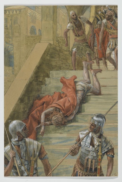 The Holy Staircase La Scala Santa painting by James Tissot