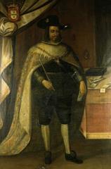 Portrait of King John IV of Portugal in historical royal attire