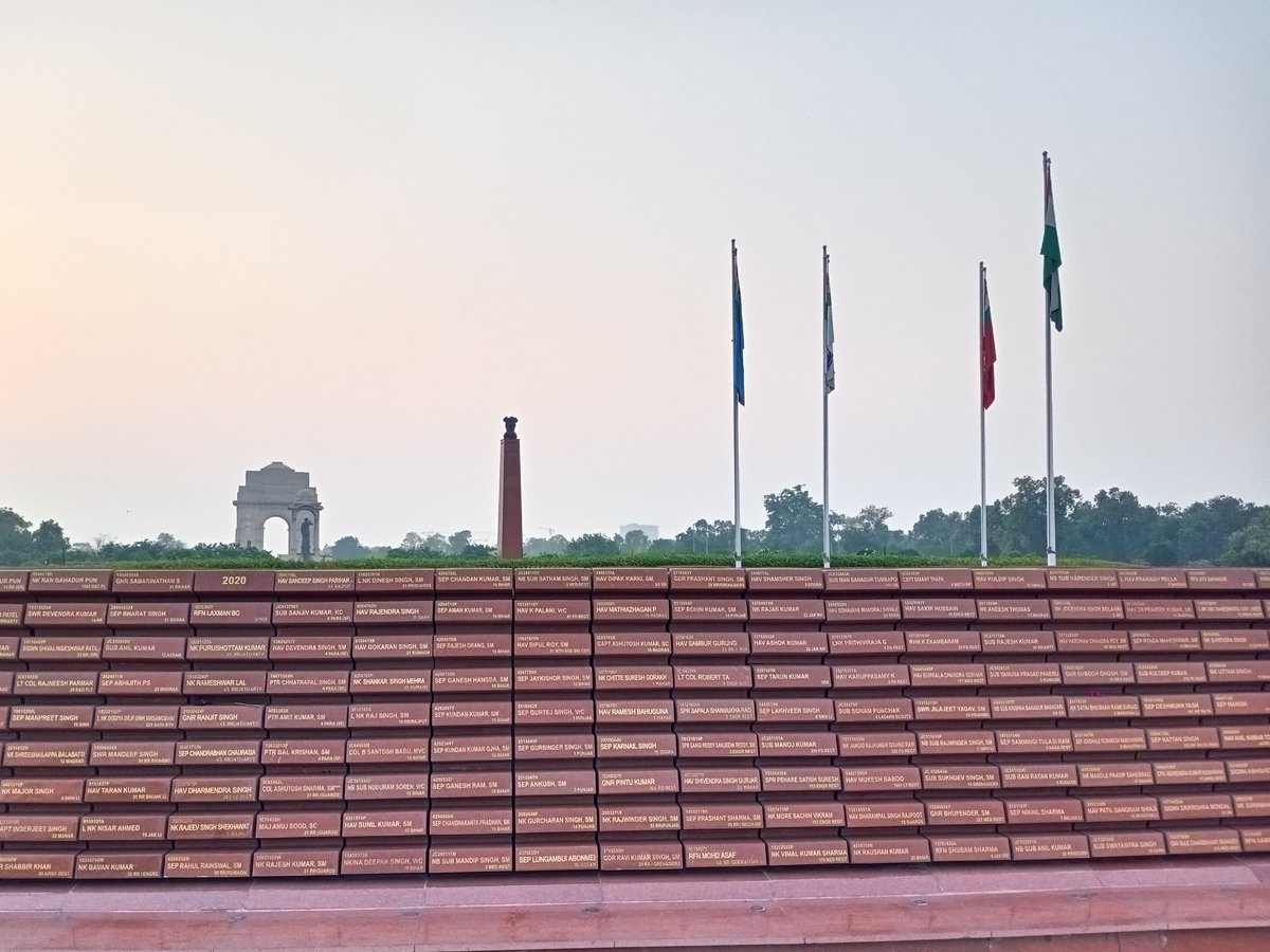 Section of National War Memorial India in 2020