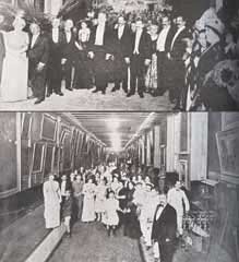 Inauguration of the National Museum of Fine Arts of Havana in 1913 with a large crowd gathered outside the museum building