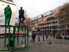 Centre Pompidou facade in Paris with modern architecture