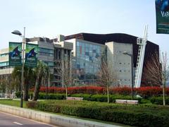 Exterior view of Palacio Euskalduna in Bilbao, Basque Country, Spain