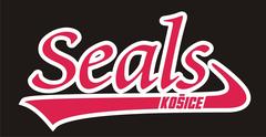 Logo of Slovak baseball club Seals Košice with seal mascot and baseball elements