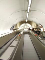 Escalators in Kamppi metro station, Helsinki
