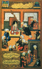 Miniature painting from Bengu Bade depicting Islamic prophet