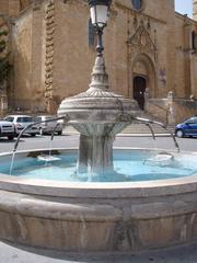 Exterior view of Colegiata de Santa Maria del Mercado in Berlanga de Duero, Soria