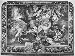 New stage curtain at Malkasten in Düsseldorf designed by Karl Gehrts in 1894