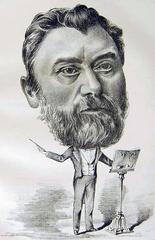 Portrait painting of municipal music director Julius Tausch (1827-1895) by Ernst Bosch in Düsseldorf