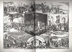 Historical artist festival in Malkasten Düsseldorf honoring the imperial couple on September 6, 1877