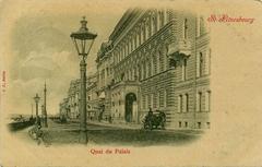 Neva River and Palace Embankment in Saint Petersburg Russia