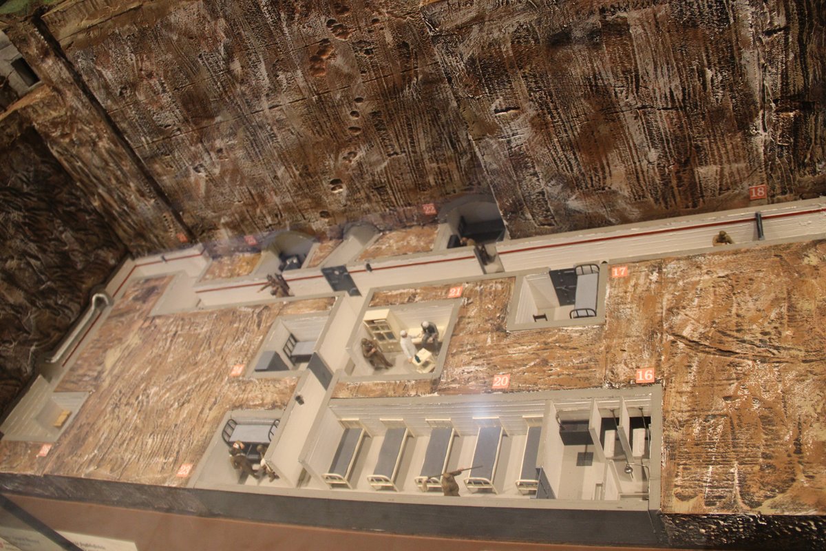 Diorama model of the Metaxas Line fortification at the Hellenic War Museum in Athens
