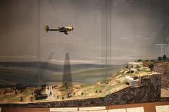 Diorama of Metaxas Line fortifications at Hellenic War Museum Athens Greece