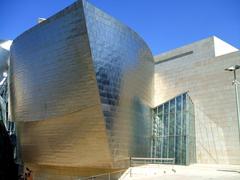 Exterior view of Museo Guggenheim Bilbao with its unique modern architecture