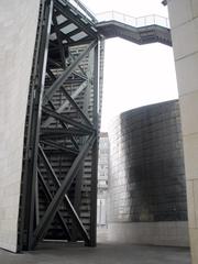 Guggenheim Museum Bilbao exterior with modern architecture and clear blue sky
