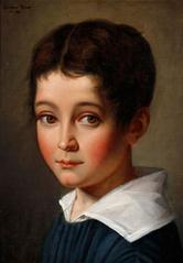 Portrait of a child painted by Léopold Robert in 1831