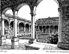 Kunstpalast Düsseldorf architectural blueprint for 1902 Industry and Trade Exhibition showing floor plan by Albrecht Bender and facade design by Eugen Rückgauer