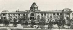 Historic art exhibition palace in Düsseldorf 1902