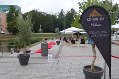 Event at Kö-Bogen Island of life and style in Düsseldorf on August 20, 2020