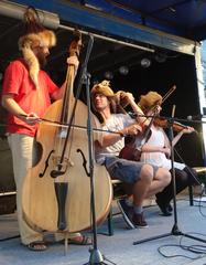 Music group performing at Ungarntage festival in Düsseldorf Kö-Bogen 2016