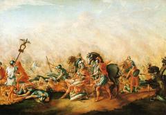 The Death of Aemilius Paulus at the Battle of Cannae painting