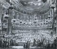 Interior view of the auditorium of the Opéra at the Palace of Versailles