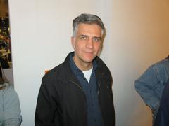 Romuald Karmakar filmmaker after screening of docu Denk ich an Deutschland in der Nacht on Techno and Electronic Music at 10th Lichter Filmfest in Mousonturm Frankfurt