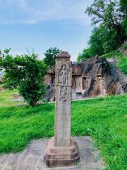 7th-century Akkanna Madanna rock-cut Hindu caves in Vijayawada, Andhra Pradesh near Krishna river