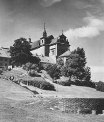 Saint Anne's Church in Warsaw viewed from the escarpment in the 1960s
