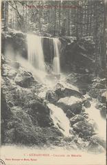 Cascade de Mérelle waterfall in Gérardmer, Vosges