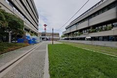 Exterior view of Allgemeines Krankenhaus Wien hospital building in Vienna