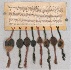 Medieval document from 1291 confirming church patronage rights in Attendorn