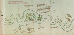 Bucker map showing Lippe area around Haus Stockum after 1710
