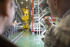 Maj. Gen. Frederick Martin and Lt. Gen. Carlton D. Everhart II at WestPac Transportation Facility Yokota Air Base Japan