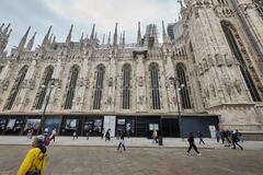 Milan Cathedral (Duomo di Milano) with clear blue sky
