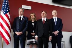 Secretary of State Antony J. Blinken at Embassy Meet and Greet in Brussels April 2022