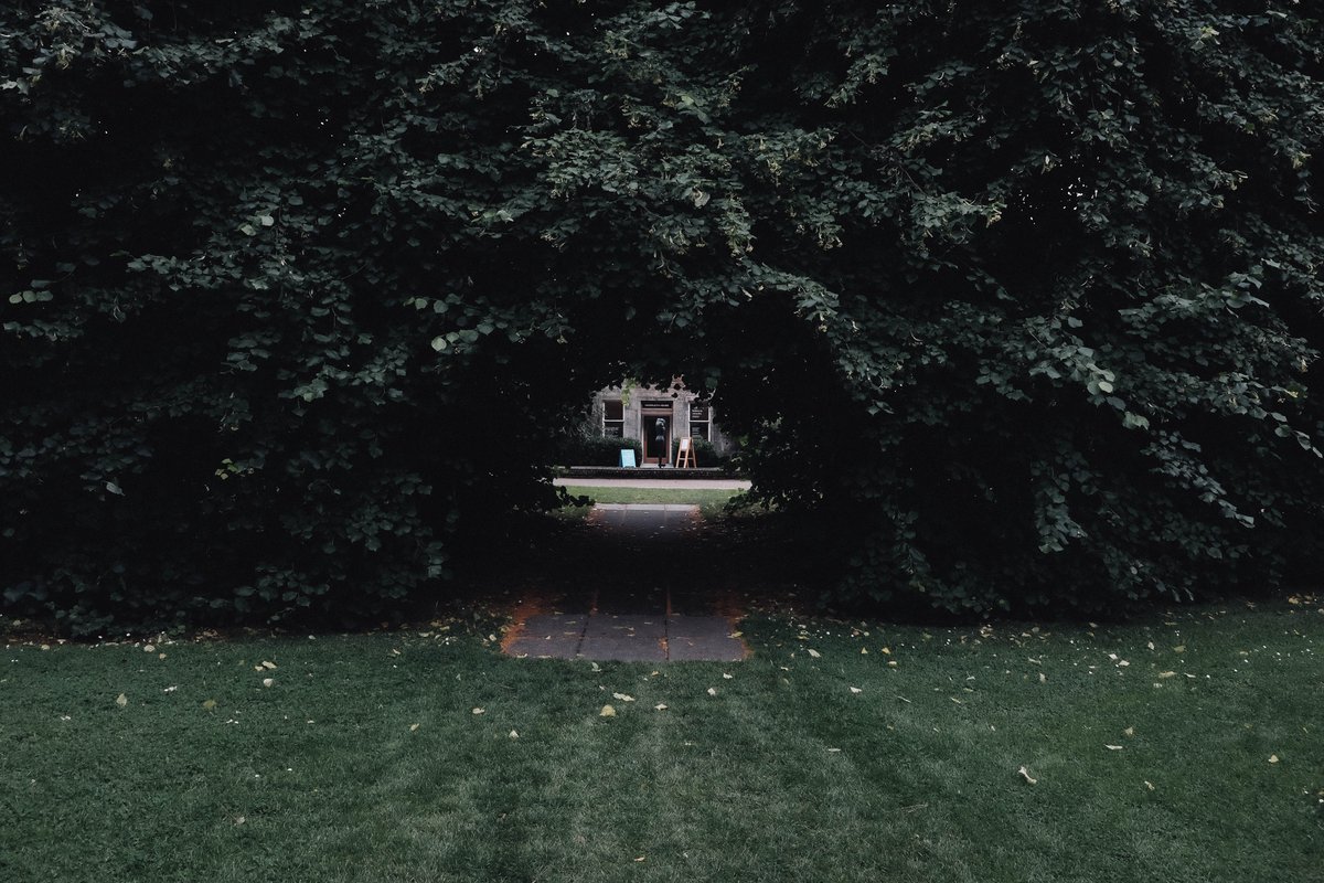 Beautiful view of the Royal Botanic Garden in Edinburgh with lush greenery and trees