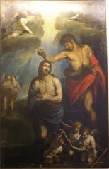 Baptism of Christ painting by Luciano Borzone