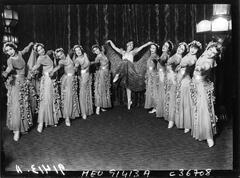 French girls exhibition at Au Lido in 1931