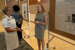 Rear Admiral Cynthia Kuehner inspiring young girls at megaGEMS STEM summer program ceremony