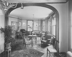 Guestroom interior in the Pabst Hotel bachelor hotel, Manhattan