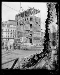 Demolition of the Pabst Hotel with Hammerstein's Victoria Theatre in the background
