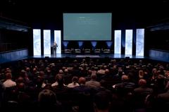DHS Secretary Alejandro Mayorkas delivering remarks at the Global Summit on Terrorism and Political Violence in New York