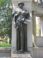 Richard Morris Hunt Memorial sculpture in Central Park New York City