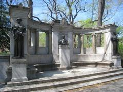Richard Morris Hunt Memorial sculpture by Daniel Chester French in Central Park New York City