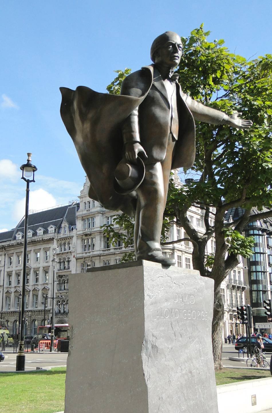 Statue of David Lloyd George in Parliament Square London
